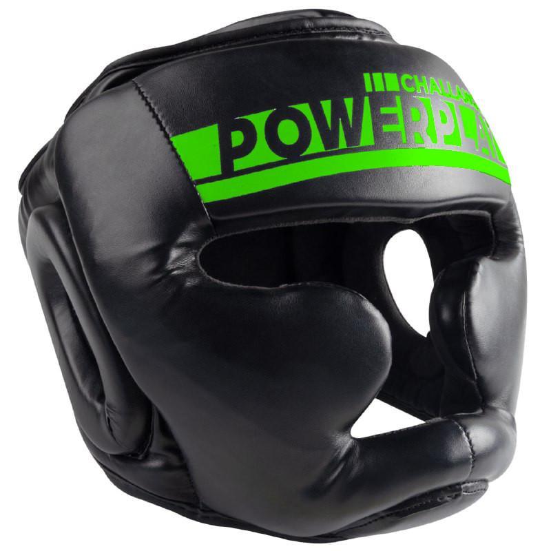 Боксерський шолом тренувальний PowerPlay 3048 S Чорно-зелений (3070039830)