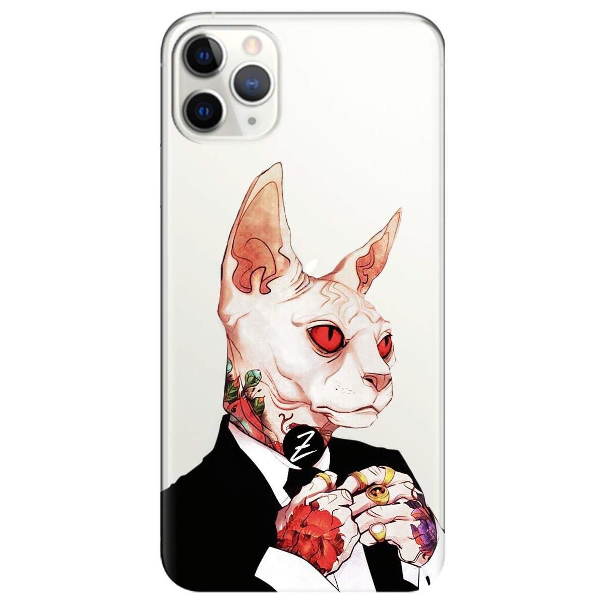 Силіконовий чохол Zorrov для Apple iPhone 11 Pro - Mister cat (12180040179072121)