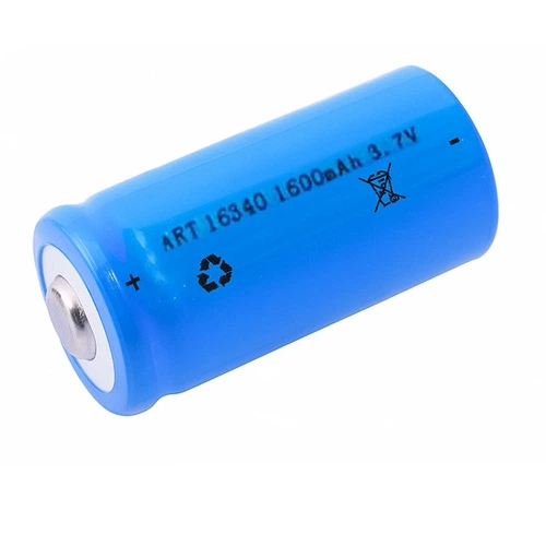 Акумулятор 16340 1600mAh 3,7V літій-іонний Синій (3910)