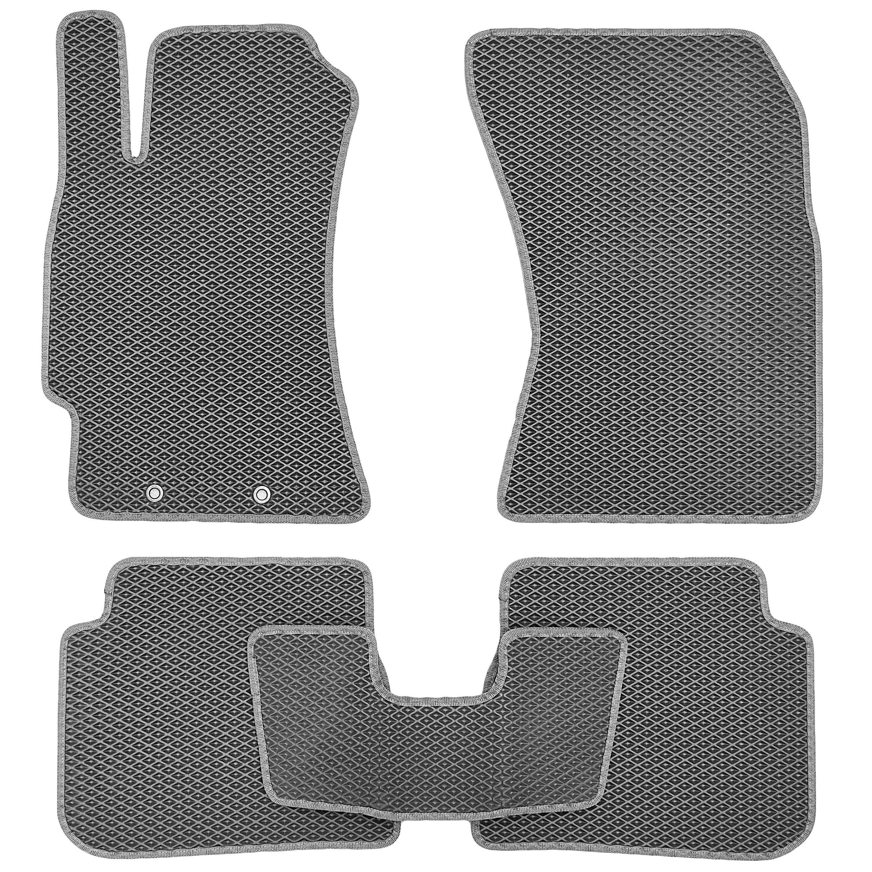 Коврики в салон Kinetic для Subaru Forester '08-12 EVA-полимерные Серый