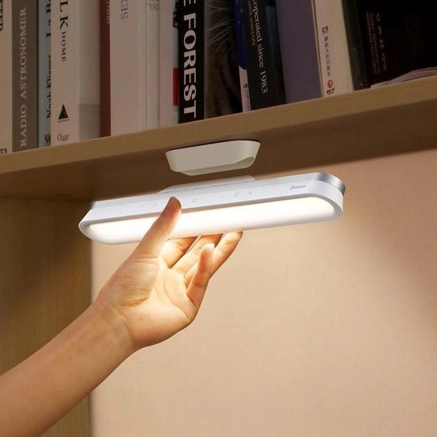 Лампа настільна портативна Baseus Magnetic Stepless Dimming Charging Desk Lamp з вбудованим акумулятором 1800 mAh 4,5 W White (14313259) - фото 4