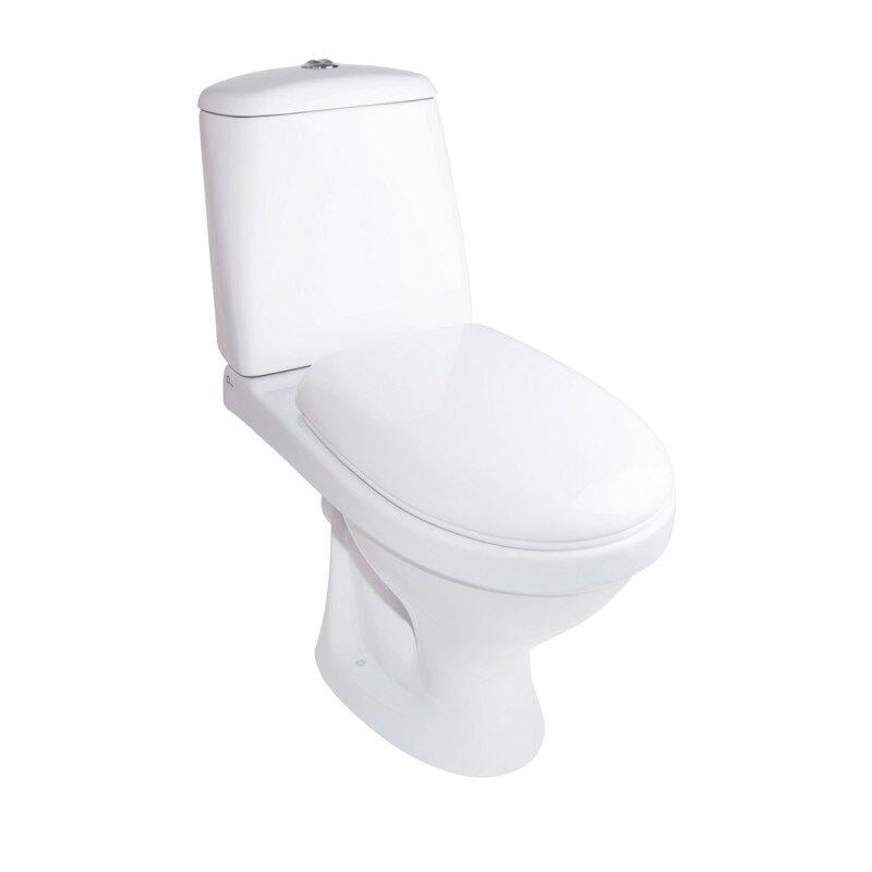 Унітаз-компакт підлоговий Q-tap Lori QT0222018PW із сидінням з мікроліфтом (73379)