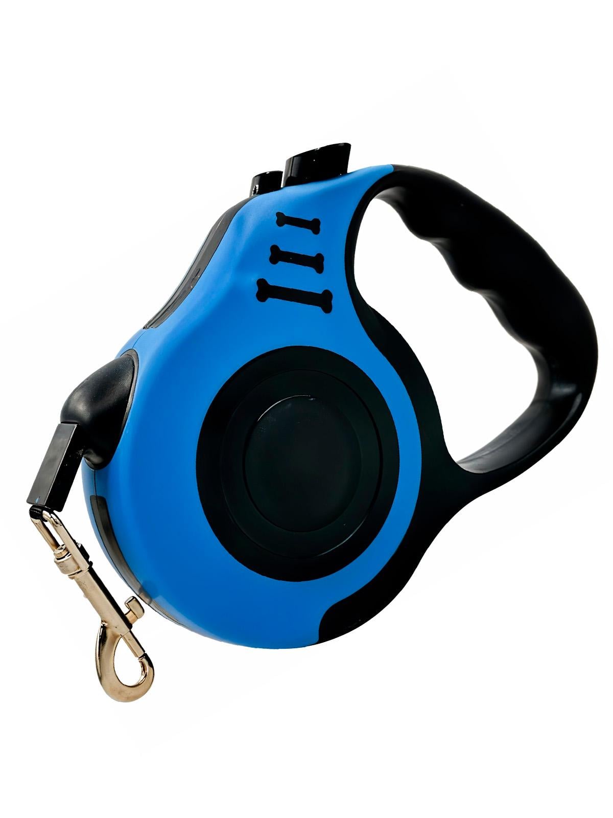 Поводок-рулетка для собак маленьких и средних пород весом до 15 кг 5 м Черно-синий (585148864) Поводок-рулетка для собак маленьких и средних пород весом до 15 кг 5 м Черно-синий (585148864)