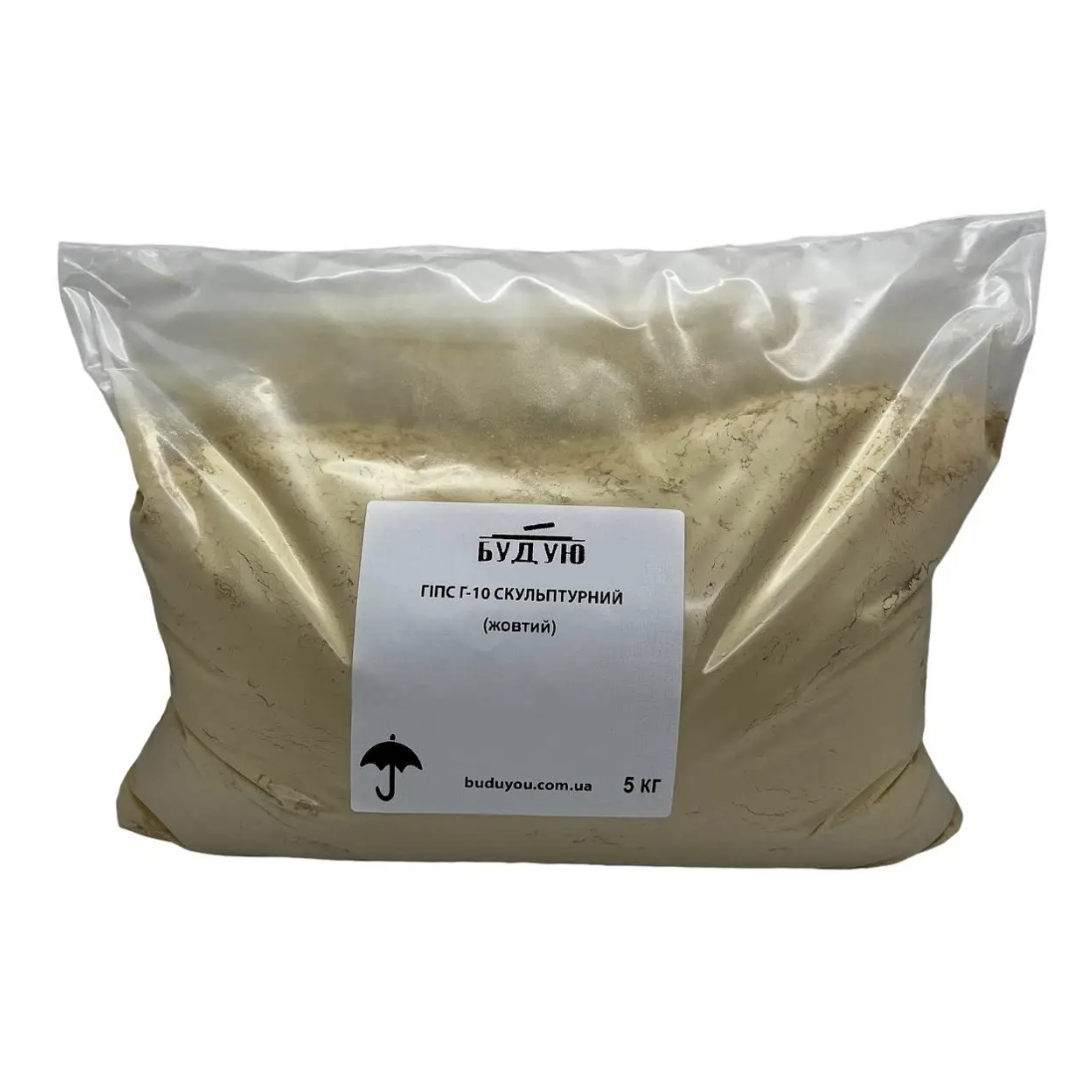 Гипс скульптурный модифицированный Г-10 пакет 5 кг Желтый (29633453) - фото 3