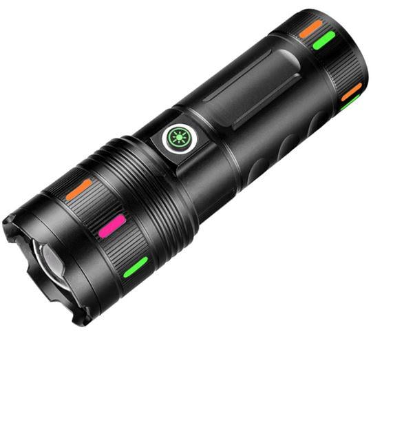 Фонарь 701-PM10-TG с ZOOM со встроенным аккумулятором 4 режима USB алюминий Zoom