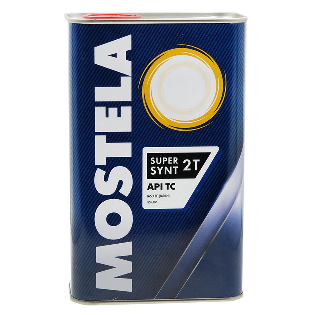 Масло для 2-х тактных двигателей Mostela Super Synt 2T 1 л