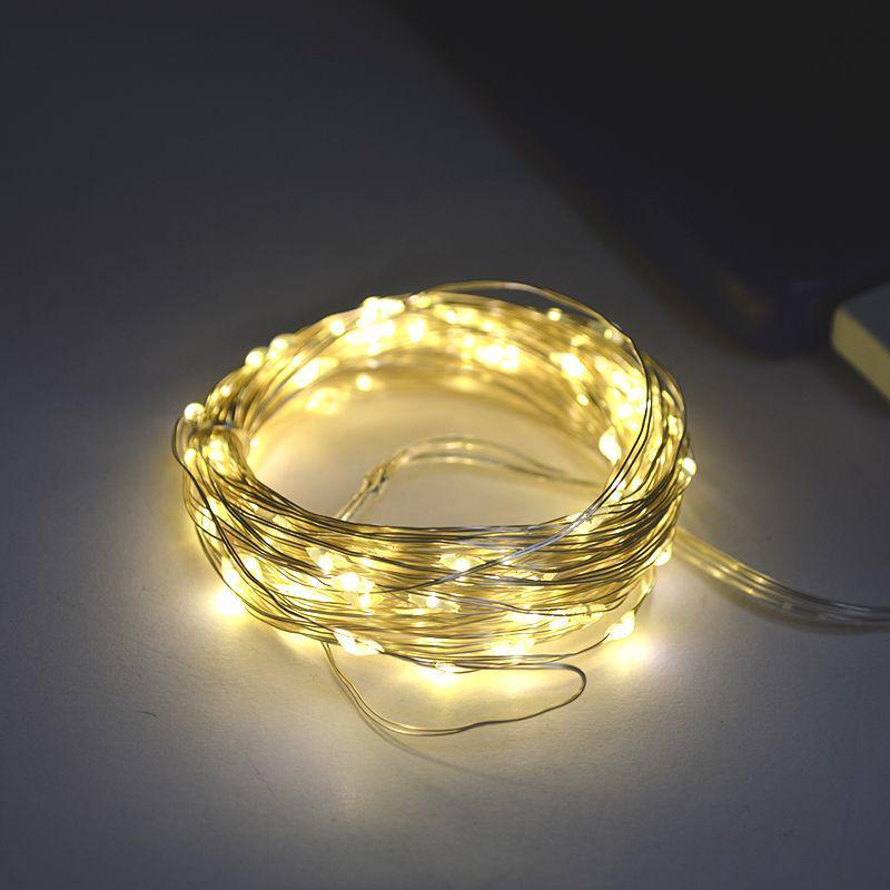 Гирлянда Роса от USB 10 м Белый теплый (10031)