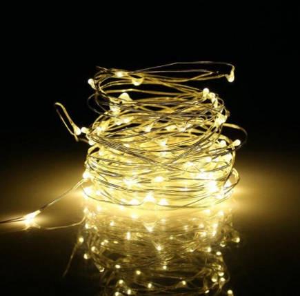 Гирлянда-нить на батарейках 100LED 10 м Yellow (000150190) Гирлянда-нить на батарейках 100LED 10 м Yellow (000150190)