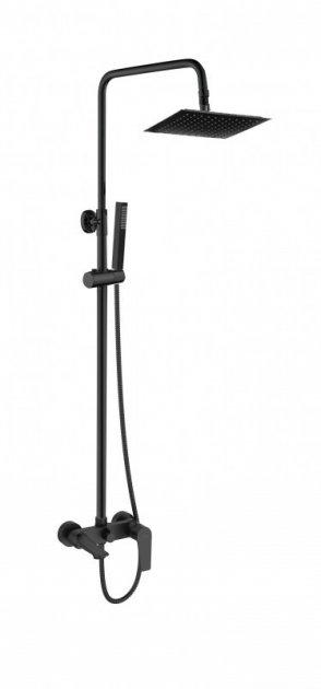 Душевая система со смесителем для ванны Invena Dokos AU-19-BK4 Svart Черный