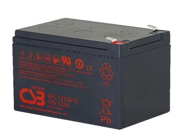 Батарея аккумуляторная СSB 12 Ач 12 В 151x98x94 мм (GPL12120) - фото 1