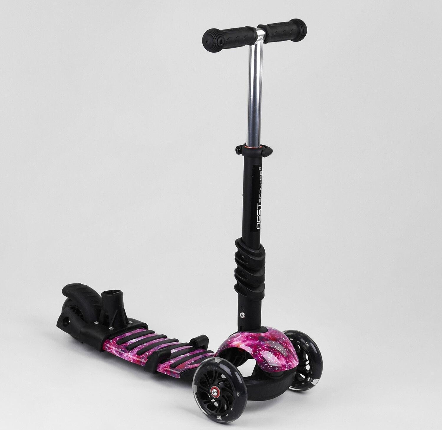 Самокат Best Scooter 71905 5в1 Розовый - фото 2 Самокат Best Scooter 71905 5в1 Розовый - фото 2