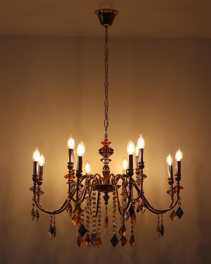 Люстра Edlin PL2416-12 Vanessa E14 12x12W IP20 Золотий (32205342) - фото 4 Люстра Edlin PL2416-12 Vanessa E14 12x12W IP20 Золотий (32205342) - фото 4