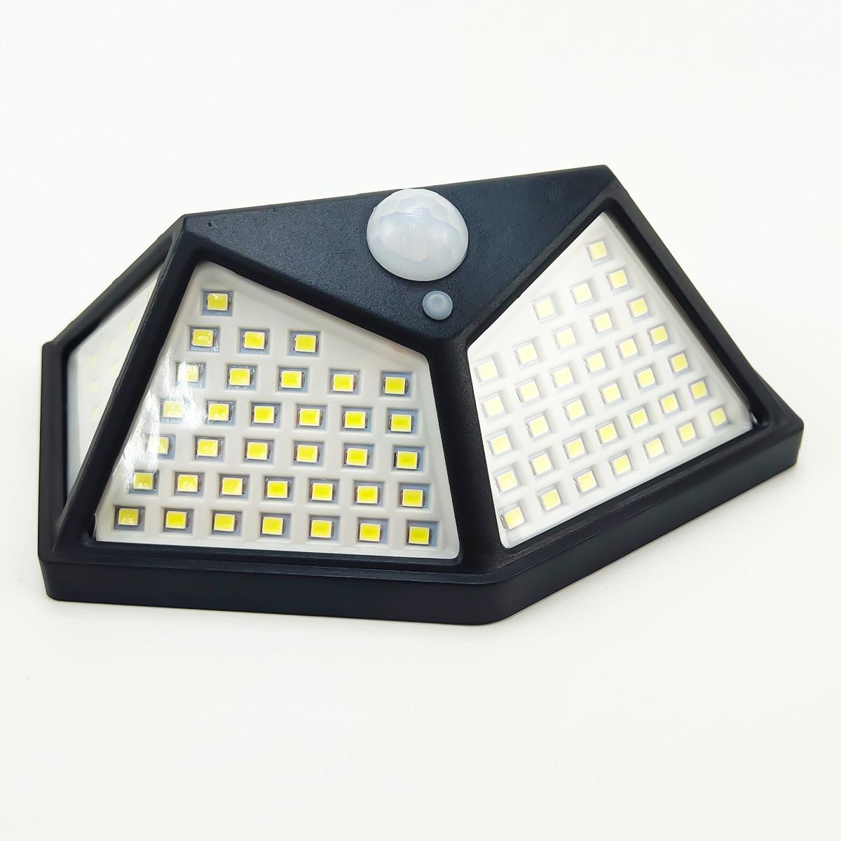 Світильник фасадний JETIX Light Sensor на сонячній батареї з датчиком руху 100 LED IP65 (JSL-100) - фото 2