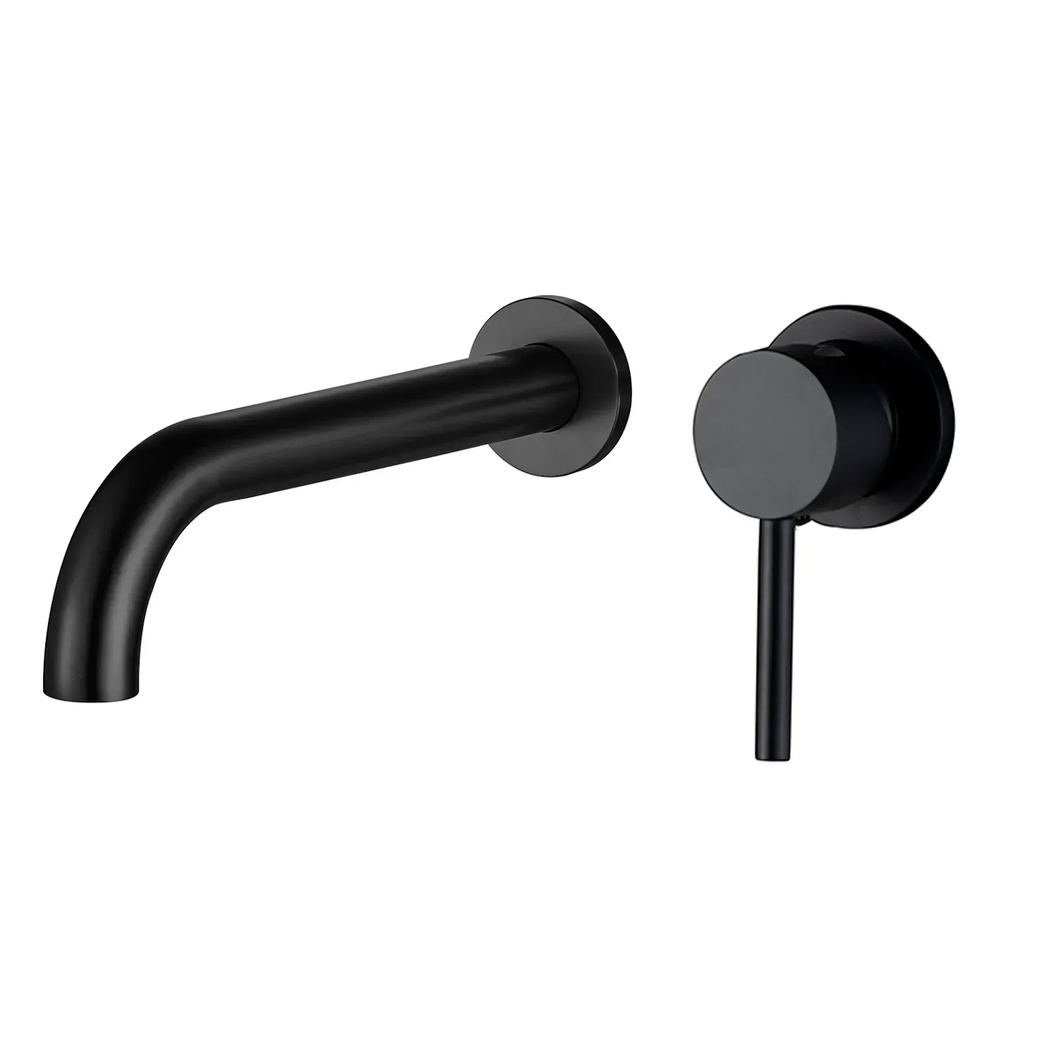 Смеситель для раковины VBI Milano Long скрытого монтажа Черный (VBI-050103BL)