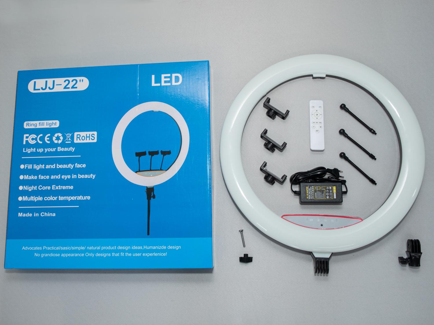 Кольцевая лампа с пультом d 56 см 55 Вт (SL-22) - фото 3