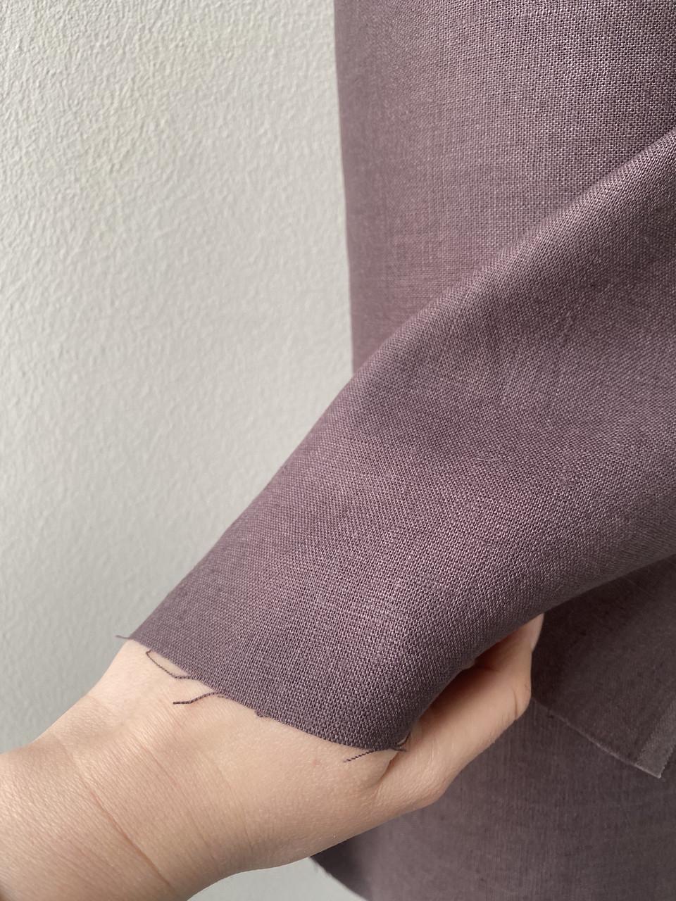 Ткань Linen Plus костюмная льняная Кофейный 1297 - фото 5 Ткань Linen Plus костюмная льняная Кофейный 1297 - фото 5