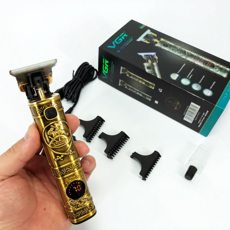 Машинка для стрижки VGR V-097 акумуляторна 3W Gold (tf5478) - фото 4