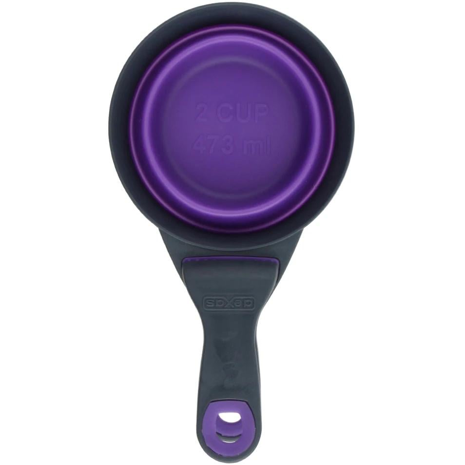 Мірна склянка для корму Dexas Collapsible KlipScoop з кліпсою 480 мл Фіолетовий (dx30733) Мірна склянка для корму Dexas Collapsible KlipScoop з кліпсою 480 мл Фіолетовий (dx30733)