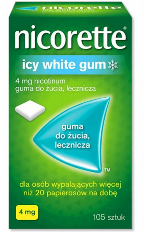 Нікотинова жувальна гумка Nicorette Зимова м'ята 4 mg 105 шт. (4076)