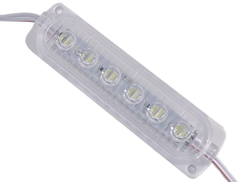 Світлодіодний модуль 12В SMD2835 6 LED IP65 6000K холодний білий (4918)
