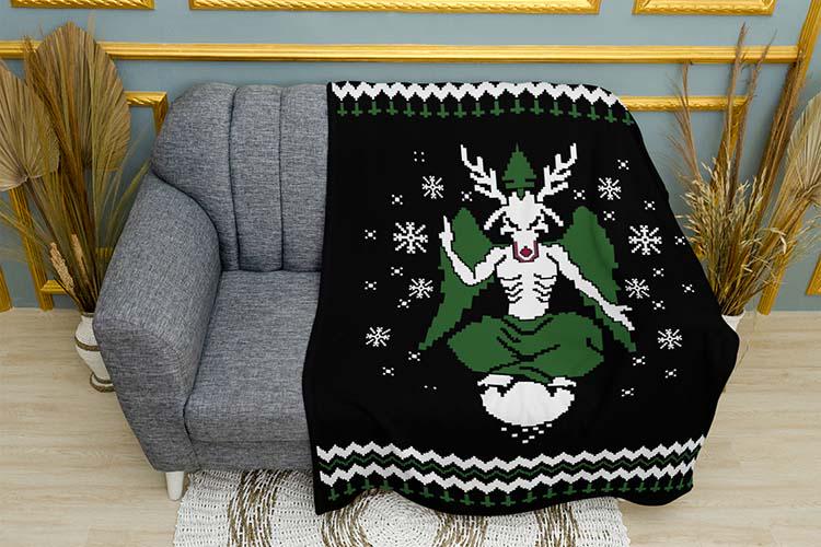 Плед плюшевый Satan’s Dark Christmas Magic and Mystery двухслойный 135х150 см (114492-2)