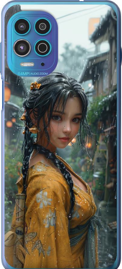Чехол на Motorola G100 Anime-girl (6133u-2359-42517)