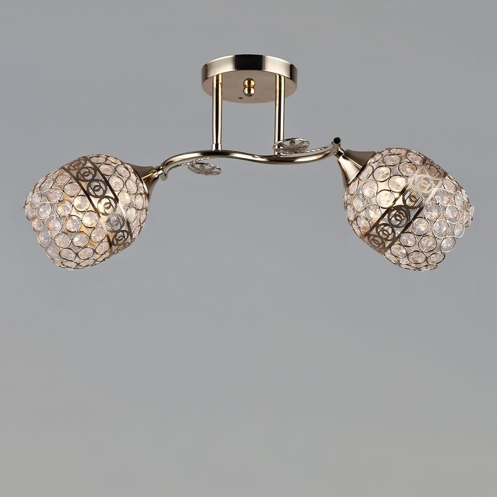 Люстра потолочная Light House SR-19346/2 FGD 520х130х240 мм Золотой