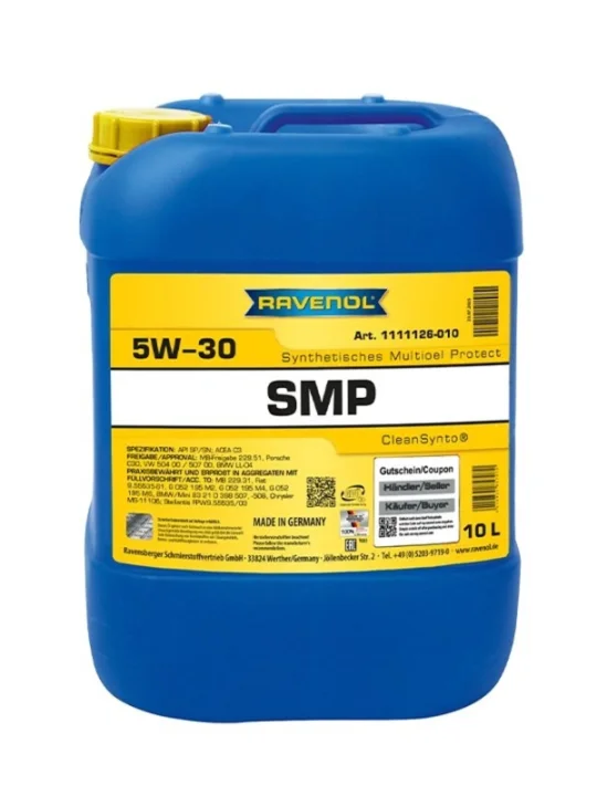 Моторное масло RAVENOL SMP 5W-30 10 л (1111126010) Моторное масло RAVENOL SMP 5W-30 10 л (1111126010)
