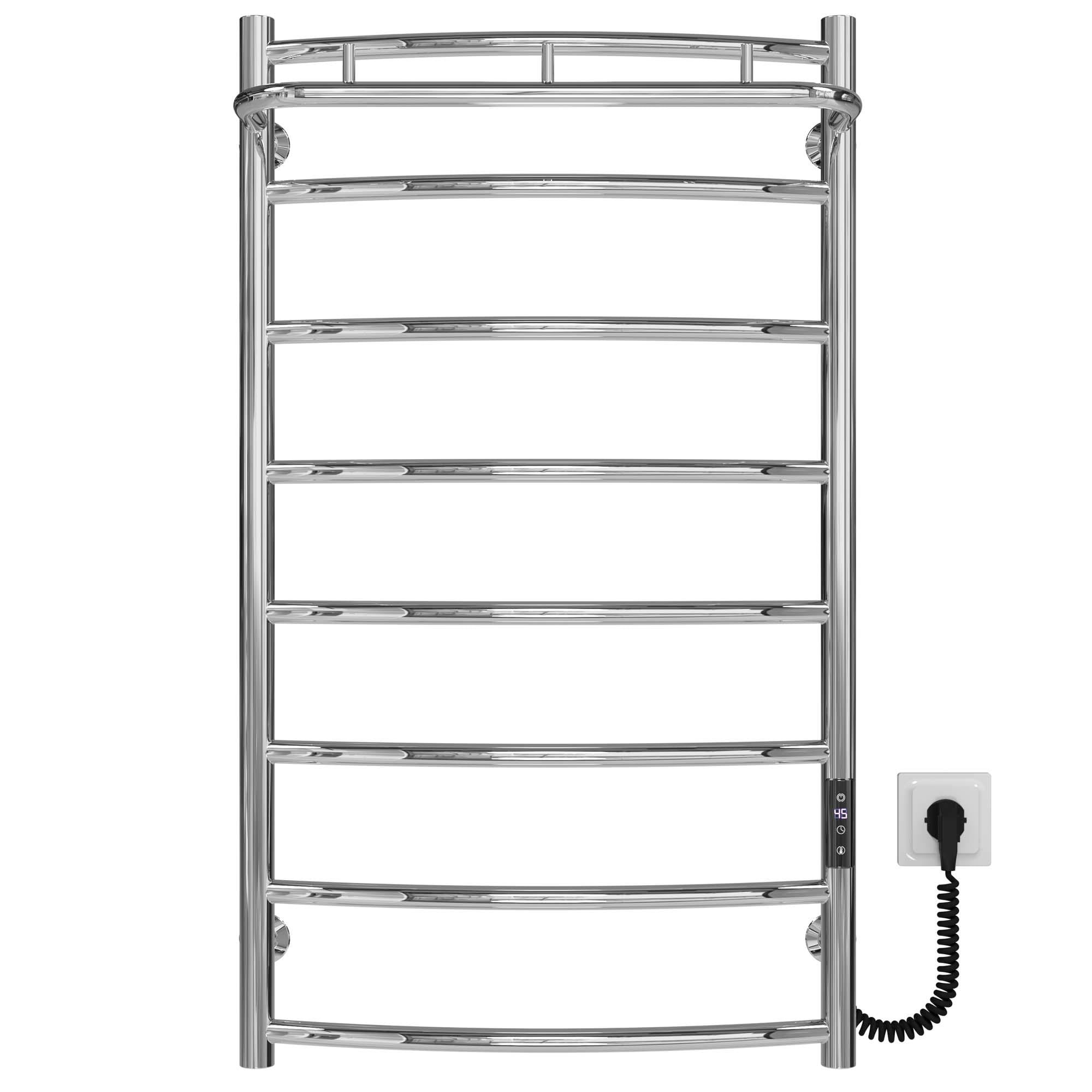 Полотенцесушитель электрический Deffi Классик N П8 JD03 правое подключение нержавеющая сталь 500х900 мм Хром (C.KN.90.50.8.E.C.R.1)