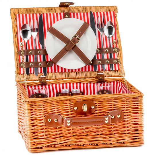 Кошик для пікніка На пляжі на 2 особи 20х38 см Коричневий (0503-025)
