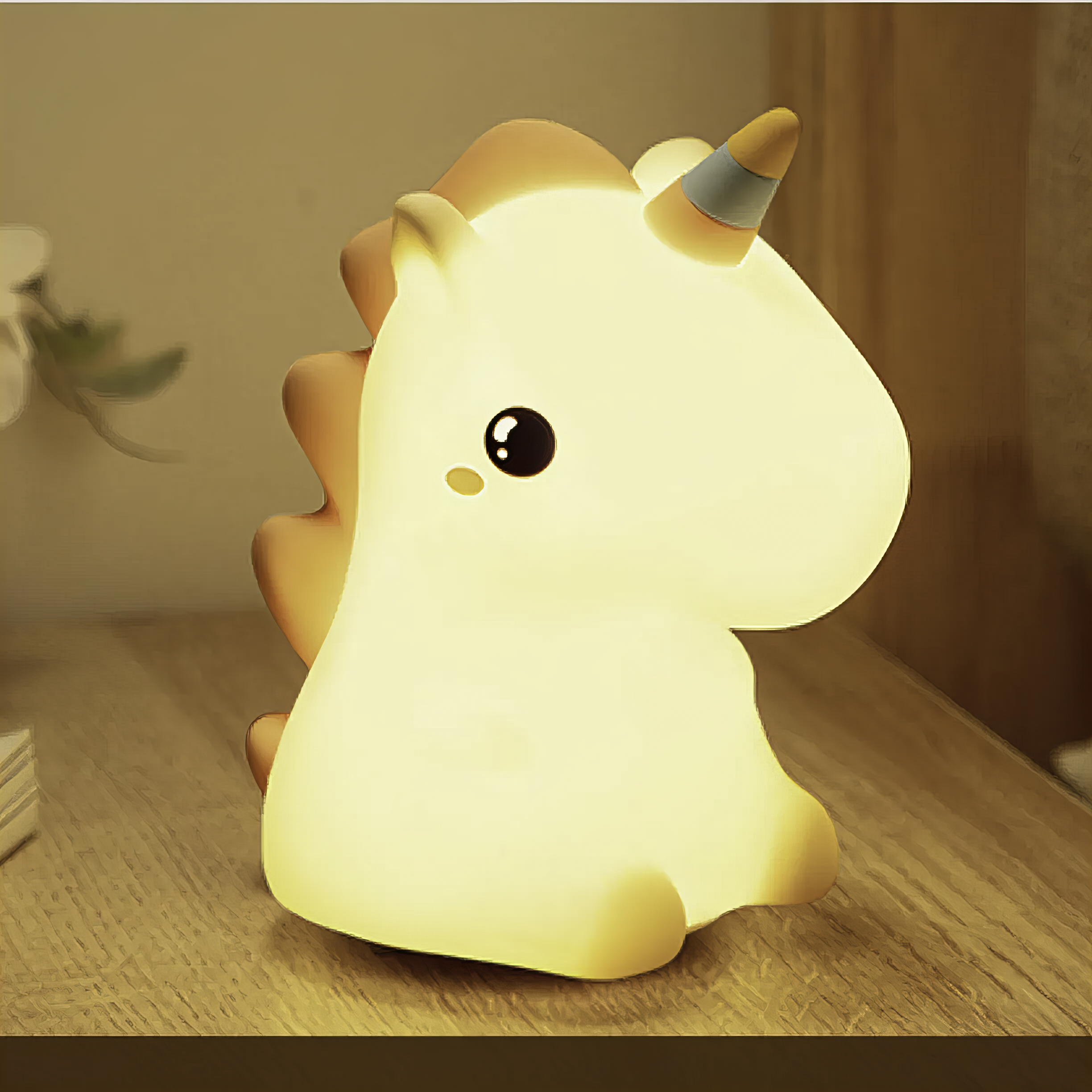 Нічник-світильник Єдиноріг тактильний акумуляторний силіконовий з пультом керування - фото 4 Нічник-світильник Єдиноріг тактильний акумуляторний силіконовий з пультом керування - фото 4