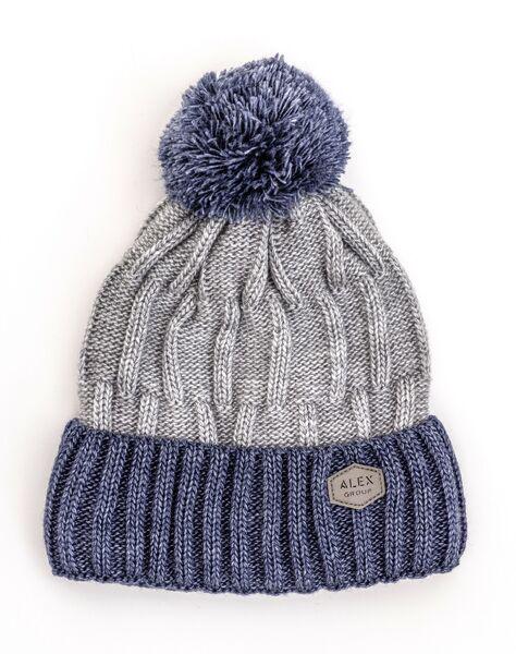 Шапка детская для мальчиков Лео D843 флис 48-52 см меланж Синий