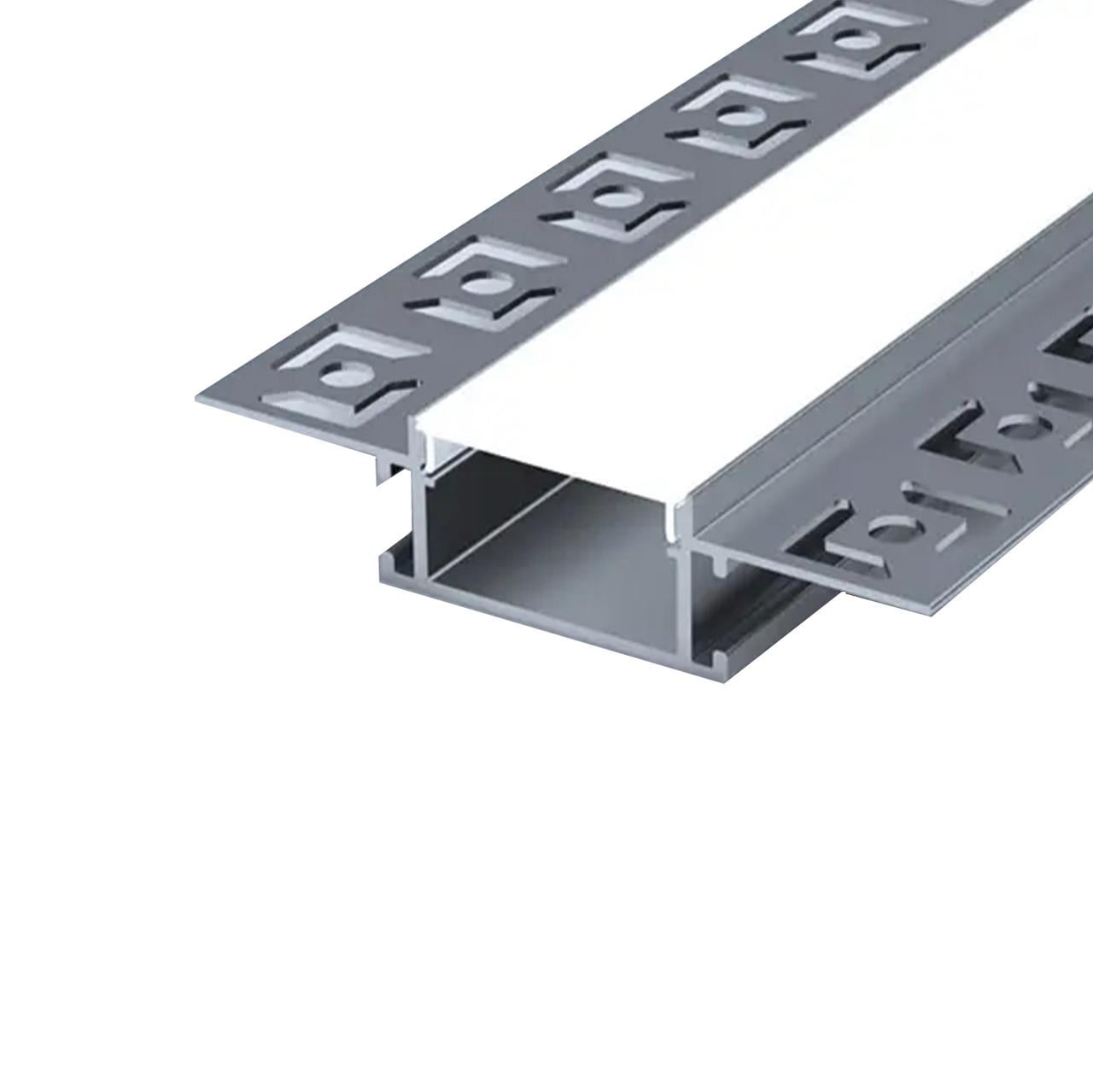 Профиль линейный LED LPS-21 с рассеивателем и 3-я заглушками (2499551768)