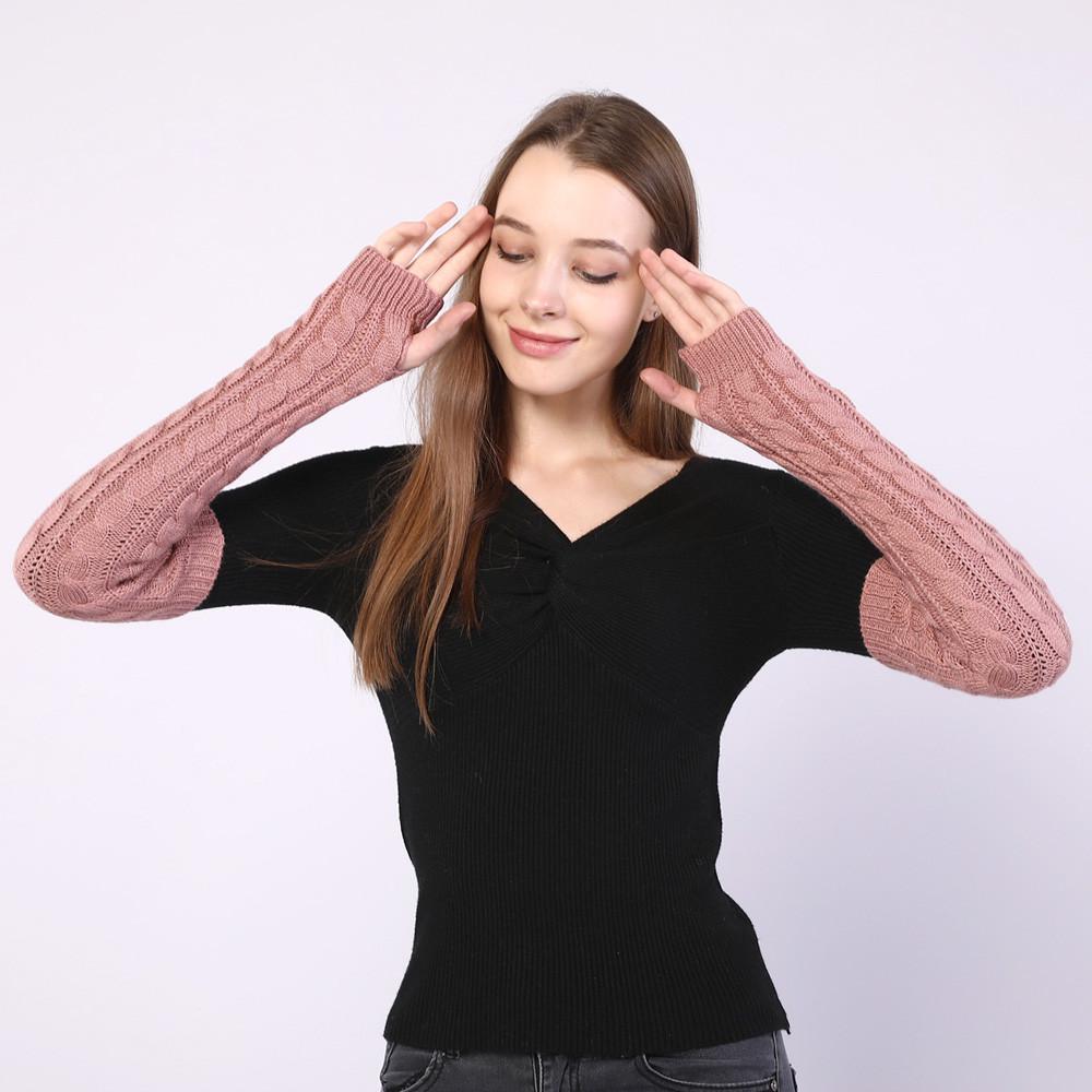 Мітенки в'язані One size Рожевий (2435) - фото 2