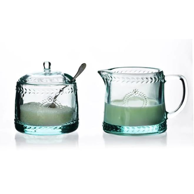 Комплект стеклянный сахарница с молочником Ecila Light 300 мл (35985) - фото 2 Комплект стеклянный сахарница с молочником Ecila Light 300 мл (35985) - фото 2