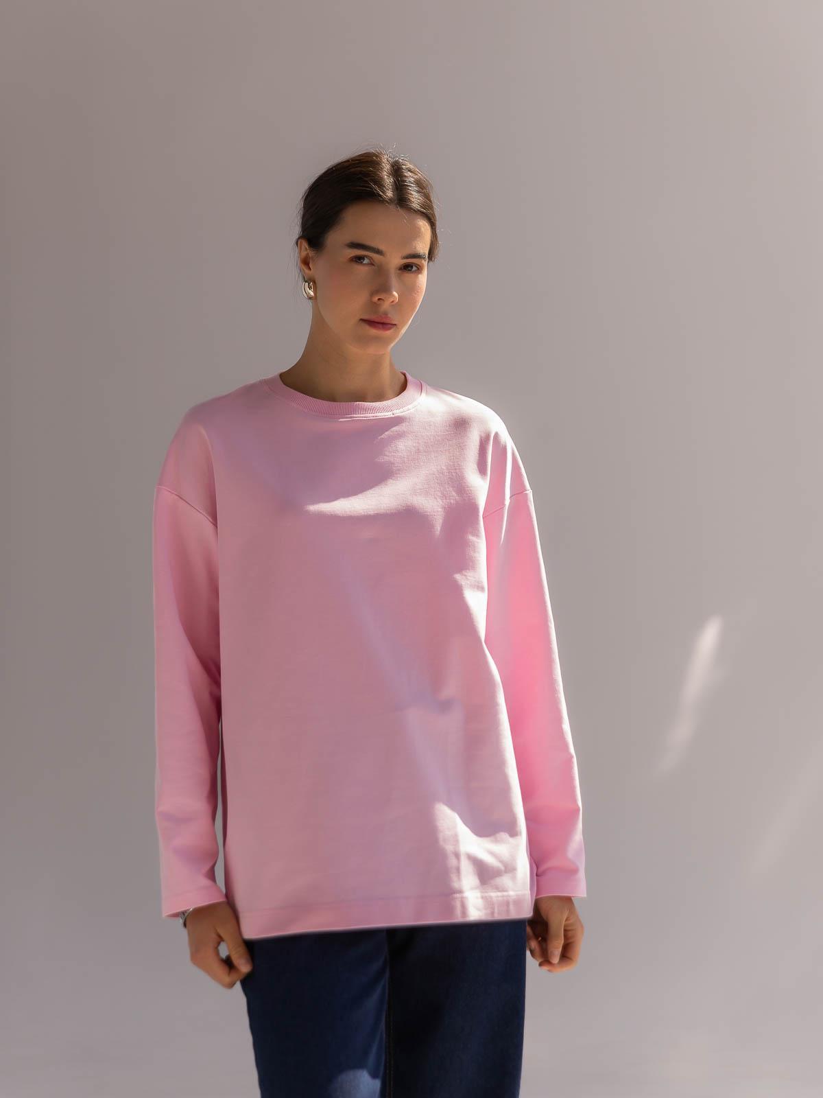 Лонгслів жіночий базовий FROMUS S/M Рожевий (2638-21) - фото 2