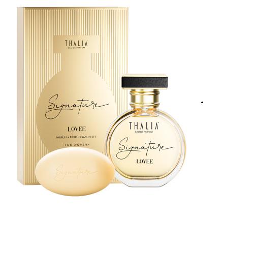 Набор женский парфюмерный EDP 50 мл с мылом Lovee Thalia Signature 100 г (224554)