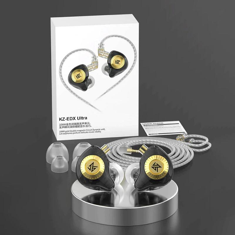 Вакуумні навушники KZ EDX Ultra з динамічним випромінювачем Чорний (1566) - фото 3 Вакуумні навушники KZ EDX Ultra з динамічним випромінювачем Чорний (1566) - фото 3