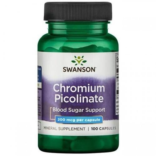 Микроэлемент Хром Swanson Chromium Picolinate 200 mcg 100 Caps