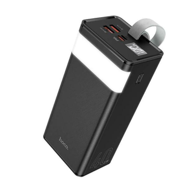 Повербанк Hoco J86 2USB/1Type-C Powermaster QC3.0+PD3.0 40000 mAh 22,5W з швидкою зарядкою/ліхтарем Чорний (545534) - фото 5