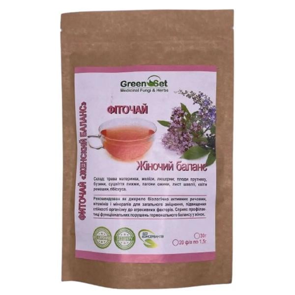 Заменитель питания Green Set Фиточай Женский Баланс 1,5 г х20 пакетиков (000024673)