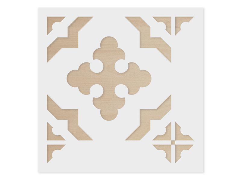 Трафарет многоразовый Mallorca для росписи полов/стен/мебели 1 мм пластик 400х400 мм