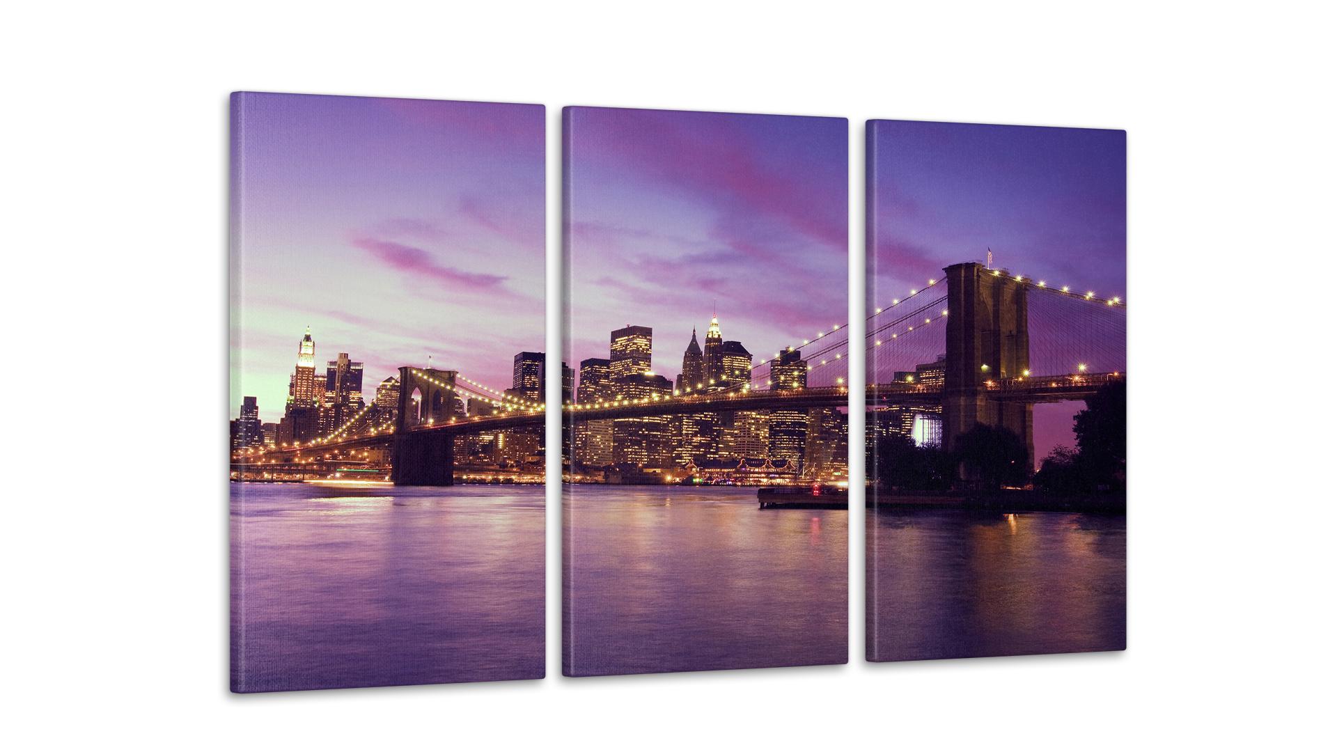 Модульная картина Город 53x100 см (Art-38_3А)