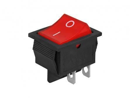 Переключатель MK621 ON-OFF 15А 220В с подсветкой Красный (LX3088D/RED)