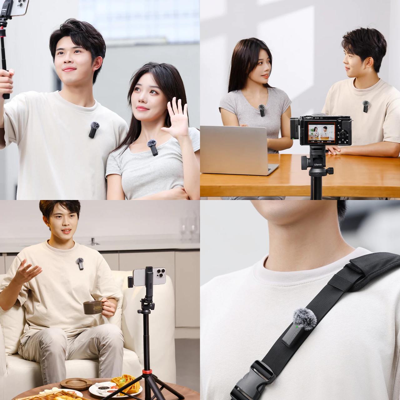 Микрофон беспроводной Ulanzi A100 для iPhone/Android/камеры Type-C 3,5 мм (2480059808) - фото 5