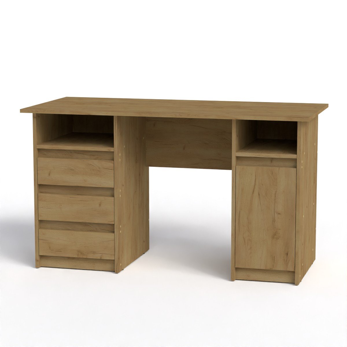 Стіл письмовий Декан 2 Компанит 130х60х73,6 см Дуб крафт золотий