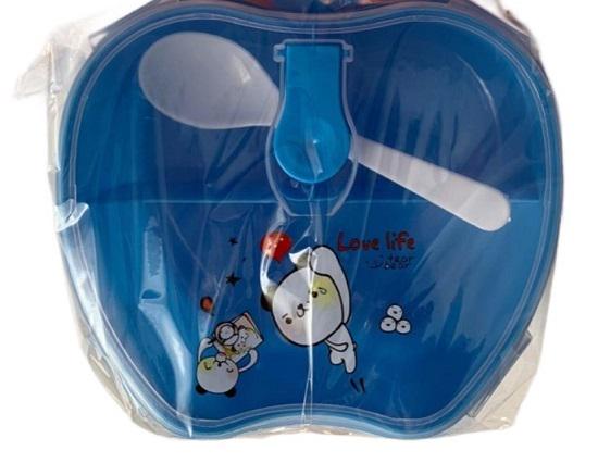 Ланч бокс харчовий із ложкою Stenson 1085 Блакитний