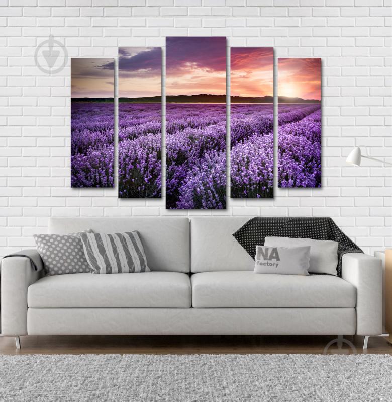 Модульна картина Poster-land Полі Лаванда Art-174_5 Модульна картина Poster-land Полі Лаванда Art-174_5