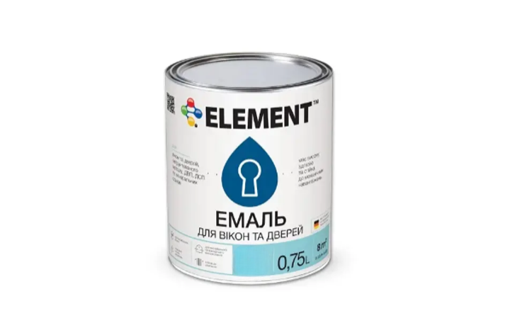 Эмаль акриловая Element для окон и дверей 0,75 л Прозрачный (1806602488)