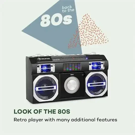 Плеер-ретро Auna Oldschool (10033778) - фото 7 Плеер-ретро Auna Oldschool (10033778) - фото 7
